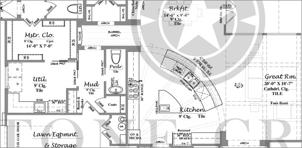 Custom Home Floor Plan plan 2780