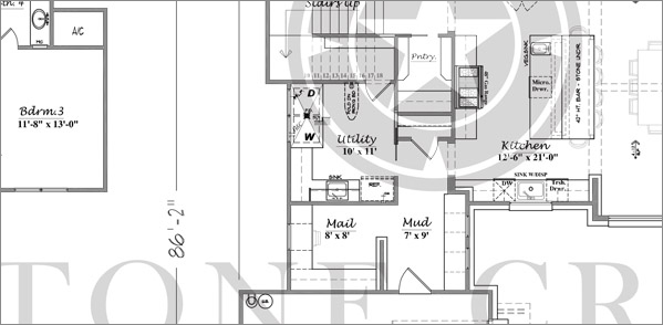 Custom Home Floor Plan plan 3863