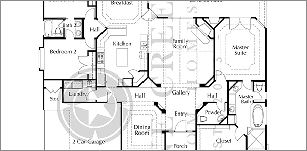 Custom Home Floor Plan LAN 2333