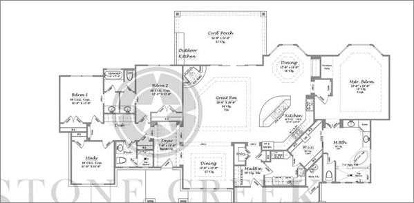 Custom Home Floor Plan PLAN 2607