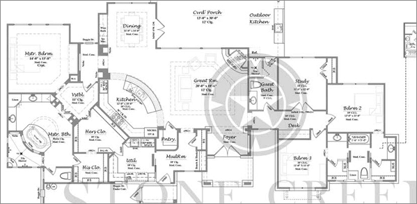 Custom Home Floor Plan PLAN 2703