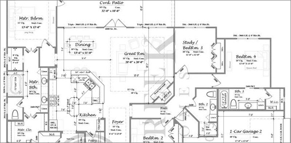 Custom Home Floor Plan PLAN 2346