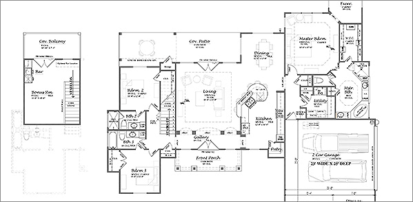 Custom Home Floor Plan PLAN 2431