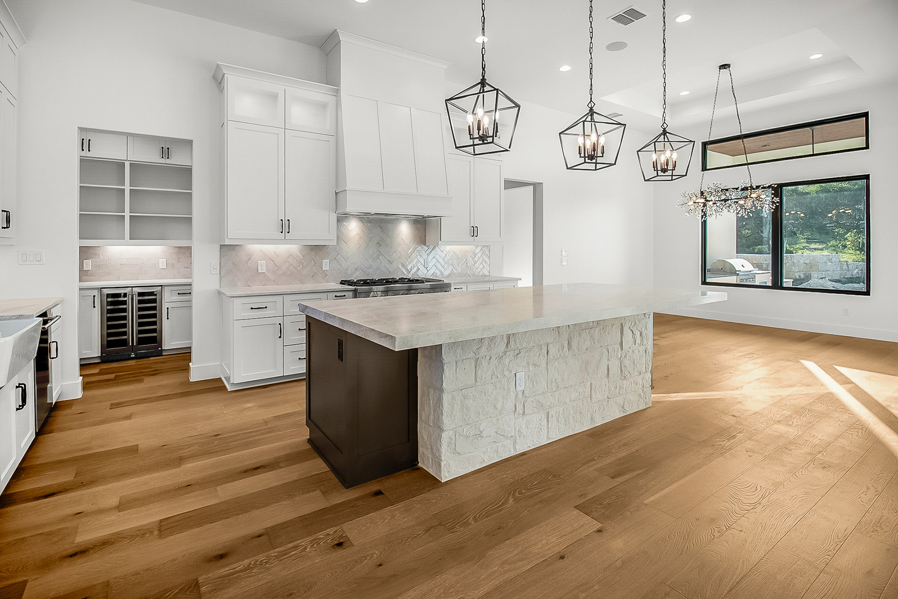 Luxury custom home built in Scenic Loop in San Antonio, Texas