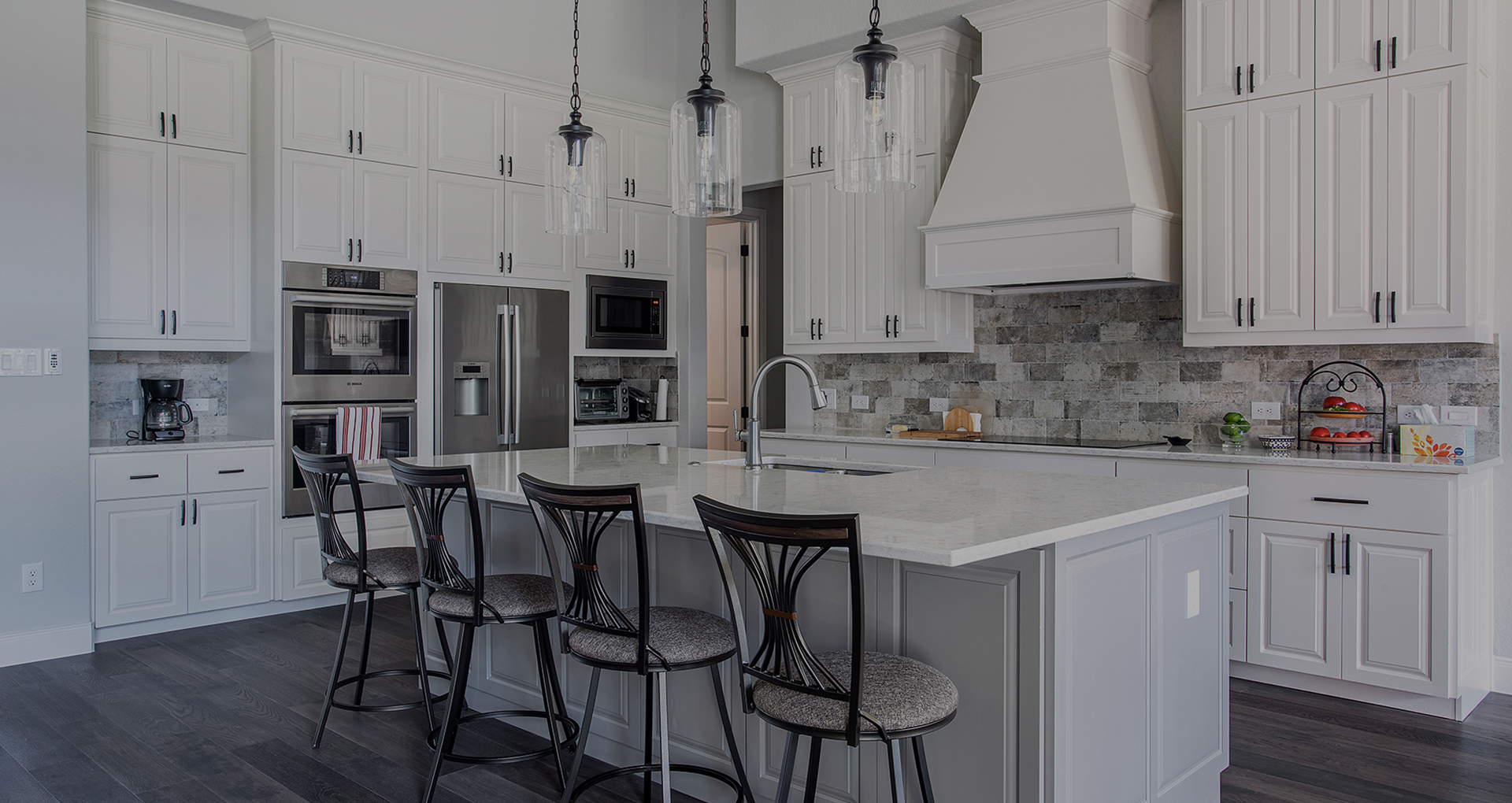 Custom home kitchen John Newcombe Ranch Estates