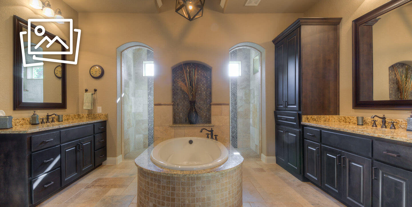 Image of luxury bathroom by Stone Creek Custom Homes