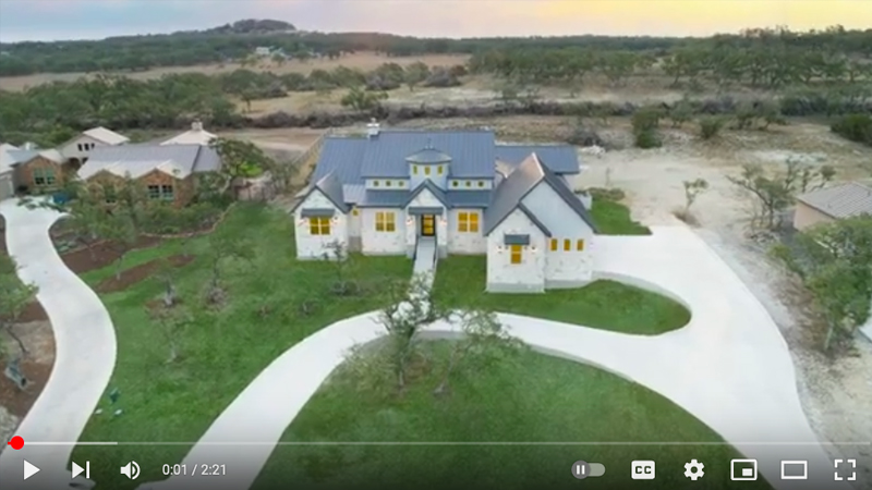 New luxury home in New Braunfels built by Stone Creek Custom Homes